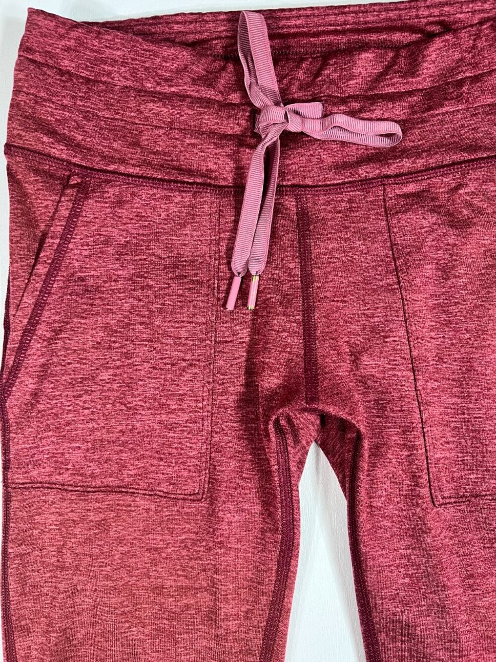 Aerie Chill Play Move Jogger Leggings Burgundy Heathered Size M Pockets - Picture 4 of 8